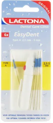 Lactona EasyDent Konisch Interdentalbürsten Typ A 2,5-5mm 6 Stück