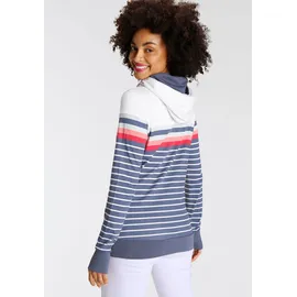 KangaROOS Kapuzensweatshirt in marine-weiß | Gr.: 32/34