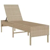 vidaXL Sonnenliege 200 x 55 x 44 cm Beige