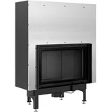 Kamineinsatz kratki NADIA 12 kW mit Hebetür Scheibenbreite 75 cm breit Feuerraum