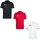 adidas Herren Poloshirt Entrada 26 Polo 3er Set JZ6660+JZ6664+JZ6661 XS - Black/Red/White - XS