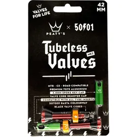 Peaty's Tubeless Ventile Presta 42 mm Rasta
