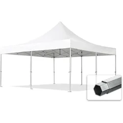 TOOLPORT  5x5m Aluminium Faltpavillon, ohne Seitenteile, weiß - (581988)