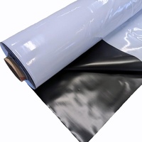 Schwarz weiß Folie 50 Meter Rolle x 2 Meter Breit - Reflektionsfolie Grow anbau Indoor