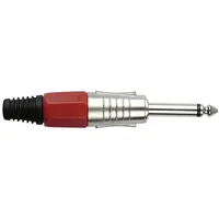 DAP AUDIO DAP Klinkenstecker 6.3mm Mono Nickel/rot