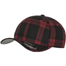 Flexfit Tartan Plaid Cap schwarz/rot S/M