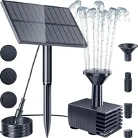Solar Brunnen Pumpe, Schnell Startend, Energiesparend, Leicht Zu Reinigen, Für Außenbereich, Vogelbad, Gartenbrunnen Und Pool, Dekoratives Zubehör