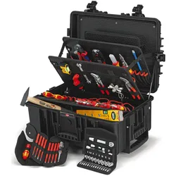 1St. Knipex 00 21 37 Werkzeugkoffer Robust45 Move Elektro Polypropylen-Koffer 63...