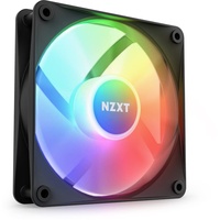 NZXT F120 RGB Core – 120 mm nabenmontierter RGB-Lüfter – 8 einzeln ansteuerbare LEDs – Halbtransparente Lüfterblätter – Hydrodynamisches Gleitlager – PWM-Steuerung – CAM-Software – Schwarz