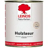 LEINOS 261 Holzlasur für Innen 202 Weiß – natürliche, atmungsaktive Lasur auf Wasserbasis für Möbel, Decken und Holzflächen im Innenbereich, offenporig, lösemittelfrei, geruchsarm, 0,75 Liter