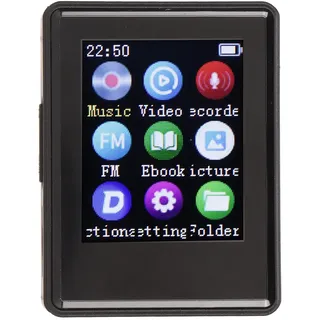 MP3 Player mit Bluetooth5.0, MP4 Player mit 1,77 Zoll SPI HD Bildschirm und Lautsprecher, Tragbarer HiFi MP3 Musikplayer mit Verlustfreiem Sound und FM Radio, E Book