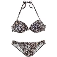 LASCANA Push-Up-Bikini Damen Braun 36 Cup A
