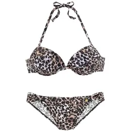 LASCANA Push-Up-Bikini Damen Braun 36 Cup A