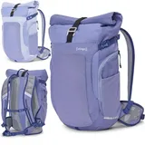 otinga® Flow Rolltop Rucksack Damen & Herren mit 23-27L Volumen I Vollreflektierender Fahrradrucksack ohne Gepäckträger I Wasserdichter Rucksack Herren mit praktischem Laptop Rucksack Fach