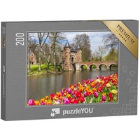 puzzleYOU Puzzle Schlösser in Belgien -Groot-Bijgaarden, 200 Puzzleteile, puzzleYOU-Kollektionen