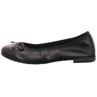 Marco Tozzi Damen Ballerinas aus Leder mit Schleife, Schwarz 37 EU