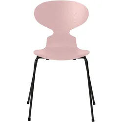 Fritz Hansen - Die Ameise Stuhl, Esche pale rose gefärbt / Gestell schwarz