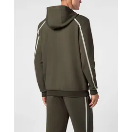 Plein Sport Sweatjacke Herren Oliv/Weiß XL