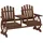 Outsunny Gartenbank 154 x 65 x 102 cm Verkohlt