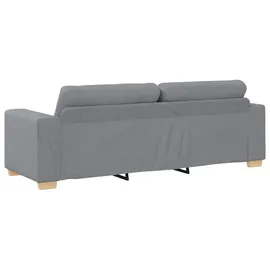 vidaXL 3-Sitzer-Sofa Hellgrau 180 cm Stoff