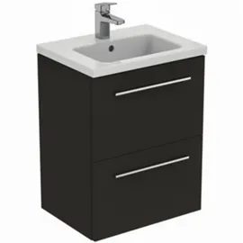 Ideal Standard Waschtischunterschrank 2 Auszüge 50 x 37,5 x 63 cm Quarzgrau Matt