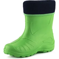 Kinder Gummistiefel Gefüttert KL058 - Grün - 29