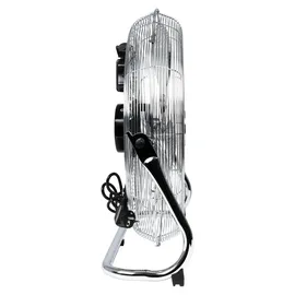 Stier 50 cm Bodenventilator Metall-Optik