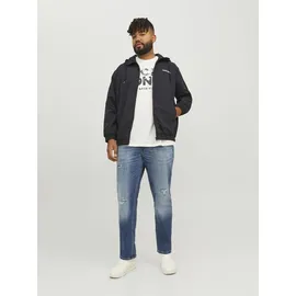 Jack & Jones PlusSize JJERUSH HOOD BOMBER schwarz 4XL