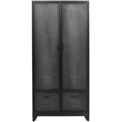 Mehrzweckschrank Locker Metall Schwarz