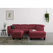 sit&more Stauraumhocker SIT & MORE "Belluci", rot (bordeaux), B:58cm H:48cm T:58cm, Hocker, mit Stauraum