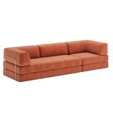 Innovation Living Schlafsofa Grand CozyPad Stoff Rust Orange