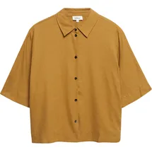 s.Oliver Kurzarm-Bluse aus Leinenmix Gelb 40