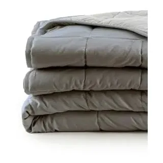 Bassetti Steppdecke für Doppelbett, wendbar, für die Übergangszeit, aus Mikrofaser, gesteppt, einfarbig, Füllung von 90 Gramm (Doppelbett 255 x 260 cm), Grau
