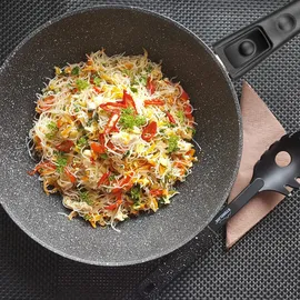 STONELINE STONELINE® Wok 30 cm, mit abnehmbarem Griff