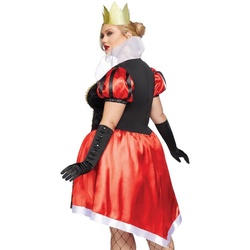Leg Avenue Kostüm Herzkönigin XXL, Die Königin des Wunderlands für große Größen rot XL-XXL