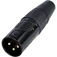Rean AV RC3M-B XLR-Steckverbinder Stecker, gerade Polzahl: 3