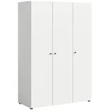 Livetastic Drehtürenschrank Darwin 120 x 176 x 51 cm Weiß