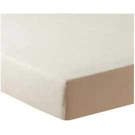 Traumschlaf Spannbettlaken Frottee 140 x 200 - 160 x 200 cm beige