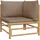 vidaXL Garten-Lounge-Set 2-tlg. lila Bambus