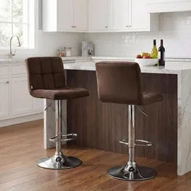 CLP Barhocker Peru Samt 46 x 94 x 47 cm Braun