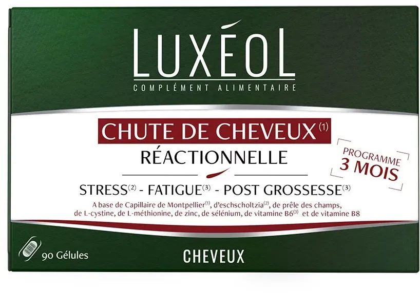 LUXÉOL Chute de Cheveux Réactionnelle 90 pc(s) capsule(s)