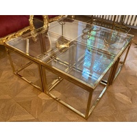Casa Padrino Luxus Couchtisch Gold 100 x 100 x