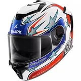 Shark SHARK, SPARTAN GT PRO FLAGSTAFF x TROY LEE DESIGNS White Red Blue, L