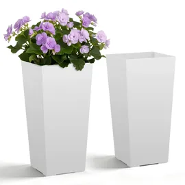 Vevor Pflanztopf 30 x 30 x 55 cm Weiß