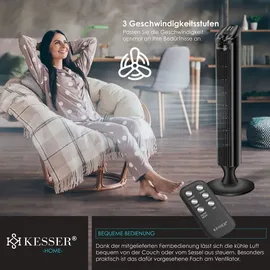 Kesser Turmventilator schwarz