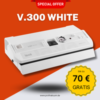 LaVa V300 WHITE Vakuumierer - Edles Design / 2-fach Naht / bis zu 70 € Gratis Aktion / 5 Jahre Garantie*