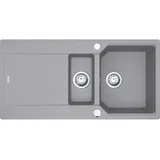 Franke Urban UBG 651 links Einbauspüle steingrau Handbetätigung 980 x 480 mm
