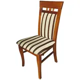 Xlmoebel Esszimmerstuhl Eleganter Lehnstuhl aus Stoff oder Leder mit Holzbeinen, Hergestellt in Europa braun