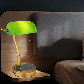 GLOBO Bankerlampe Grün