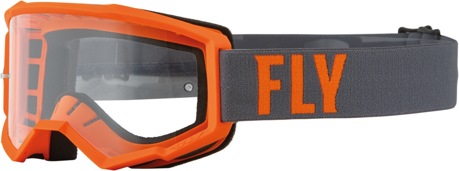 Fly Racing Focus Motorcrossbril, grijs-oranje